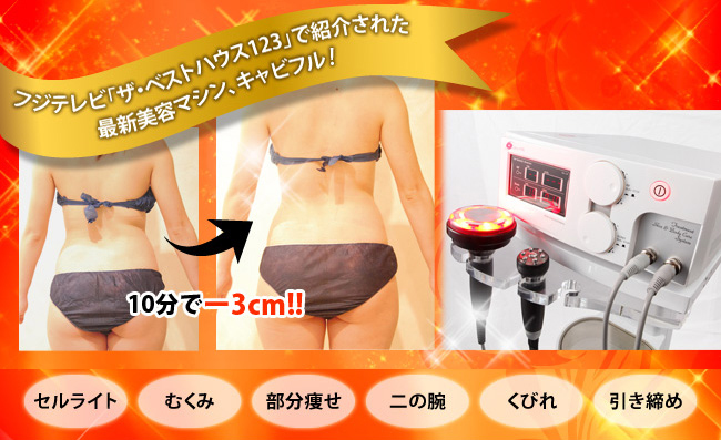 話題の最新痩身美要法キャビフルの画像